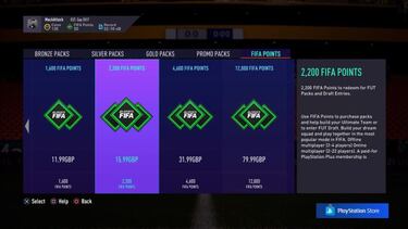 FIFA 21 permitirá establecer límites a la hora de comprar FIFA Points