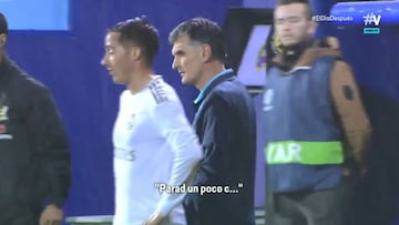 Mendilibar to Lucas Vázquez: "Go easy, you bastards!"