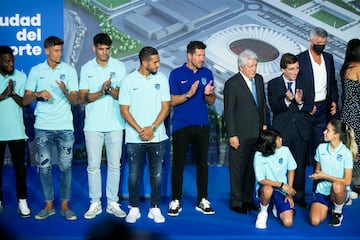 Los jugadores también estuvieron en la presentación. 