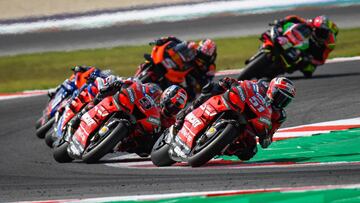 Carrera de MotoGP en Misano en 2019.