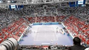 <b>NI UN HUECO. </b>El Telefónica Madrid Arena presentó este magnífico aspecto durante la disputa del partido entre Nadal y Feliciano López.