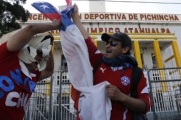 Las mejores imágenes de la previa del Ecuador - Chile