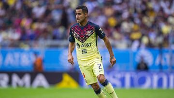 Luis Fuentes of America during the game America vs Puebla, corresponding to the second leg match of Quarterfinals, Torneo Clausura Grita Mexico C22 of the BBVA MX League, at Azteca Stadium, on May 14, 2022.
<br><br>
Luis Fuentes de America durante el partido America vs Puebla, correspondiente al partido de vuelta de Cuartos de Final del Torneo Clausura Grita Mexico C22 de la Liga BBVA MX, en el Estadio Azteca, el 14 de Mayo de 2022.