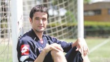 <b>EN EL DIQUE SECO. </b>Desde el 16 de enero, cuando lo lesionó Figo, César sólo piensa en el regreso.