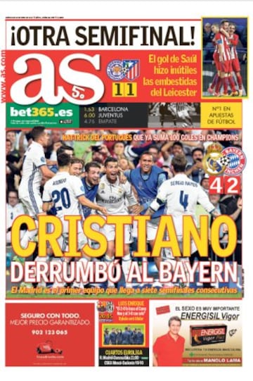 Las portadas de AS de abril