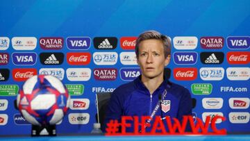 Megan Rapinoe antes de la final ante Holanda.