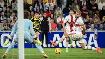 Liso abrió el camino de la victoria del Real Zaragoza la temporada pasada en El Alcoraz.
