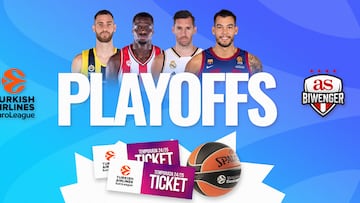 ¡Entradas para el partido que quieras o un balón te esperan en los Playoffs Euroliga de Biwenger!