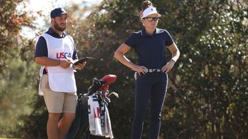 La golfista espa&ntilde;ola F&aacute;tima Fern&aacute;ndez Cano, durante el US Open Femenino de 2020.