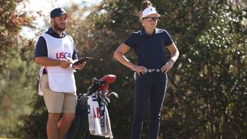 La golfista española Fátima Fernández Cano, durante el US Open Femenino de 2020.