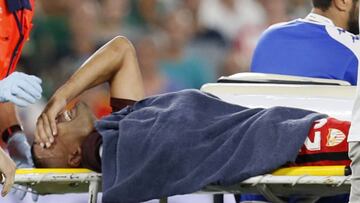 Gabriel Mercado se lesionó en el derbi.