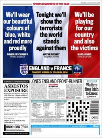 Portadas de la prensa mundial