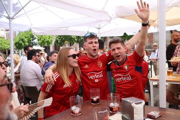 Osasuna fans in Seville.