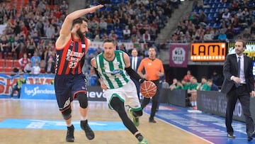 Imagen del partido entre el Baskonia y el Betis
