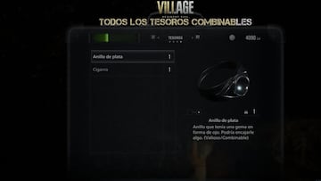 Dónde están todos los tesoros combinables de Resident Evil 8 Village; Ojo de Azure, Celeste...