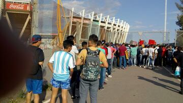 Gran ambiente previo al Argentina vs México