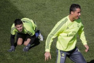 Cristiano Ronaldo y James Rodríguez.