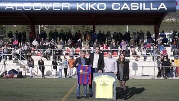 Casilla inauguró el pasado día 24 el campo del Alcover con su nombre.