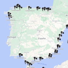 Las banderas negras en las playas españolas: el mapa con los lugares que no debes visitar