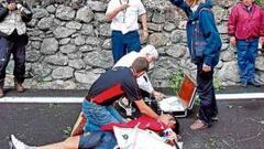 Pereiro rozó la tragedia y se rompió el húmero