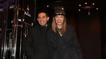 Víctor Elías y Ana Guerra asisten a la fiesta de cumpleaños ambientada en el musical Moulin Rouge que se celebra en el Teatro Barceló para celebrar los 55 años del cantante Alejandro Sanz, a 19 de diciembre de 2023, en Madrid (España)
FIESTA;CUMPLEAÑOS;GENTE
José Ramón Hernando / Europa Press
19/12/2023