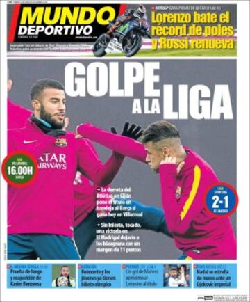 Portadas de la prensa mundial