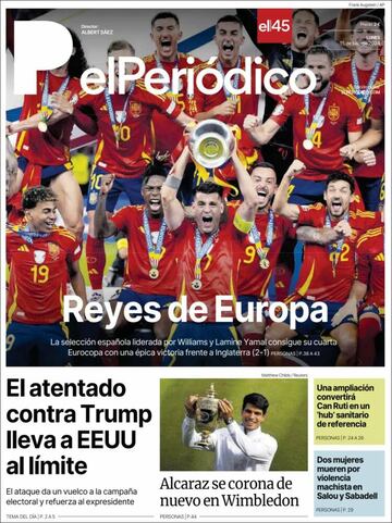 Invencibles, Reyes de Europa... Las portadas del triunfo de España en la Euro