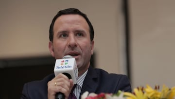 Bogotá, 17 de enero de 2018. Lanzamiento de la campaña Teletón 2018. En la foto: Felipe Arias, presentador de RCN y embajador Teletón. (Colprensa - Sofía Toscano)