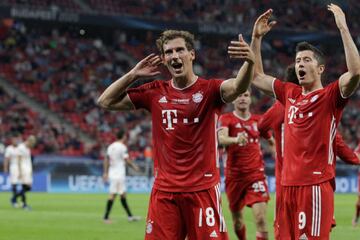 1-1. Leon Goretzka celebró el gol del empate.