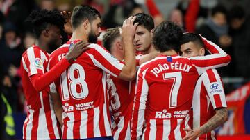 Atl¨¦tico 2 - Osasuna 0: resumen, goles y resultado del partido