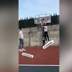 Doncic jugando en territorio comanche: ¡asistencia a Oblak en casa de Griezmann!