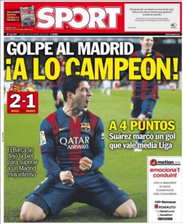 Portadas de la prensa deportiva