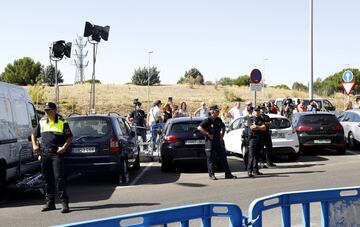 El ambiente en los juzgados de Pozuelo esperando a Cristiano