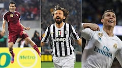 Pirlo y Arango, entre los máximos anotadores de tiro libre de la década