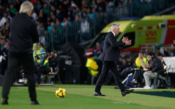 Ancelotti, muy enfadado en el Villamarn.