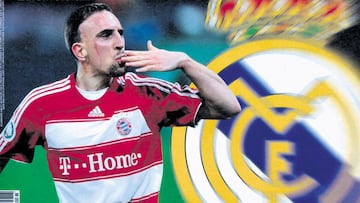 Portada de France Football en 2009 sobre el inter&eacute;s del Madrid en Rib&eacute;ry-