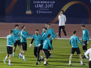 Gran ambiente en el entrenamiento.