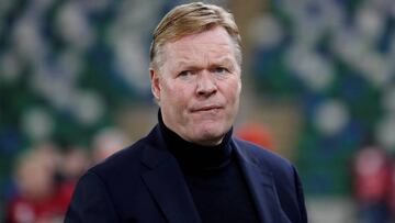 FILE PHOTO: Soccer Football - Netherlands coach Ronald Koeman before a Euro 2020 Qualifier against Northern Ireland - Windsor Park, Belfast, Northern Ireland, Britain - November 16, 2019 REUTERS/David Klein/File Photo