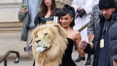 PARIS, FRANCE - JANUARY 23: Kylie Jenner attends the Schiaparelli Haute Couture Spring Summer 2023 show as part of Paris Fashion Week  n January 23, 2023 in Paris, France. (Photo by Pierre Suu/Getty Images)