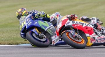 Valentino Rossi y Dani Pedrosa. 