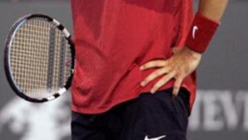 <B>EL ÚLTIMO. </B>La eliminación de Moyà en cuartos ha dejado sin españoles el primer Master Series de la temporada.