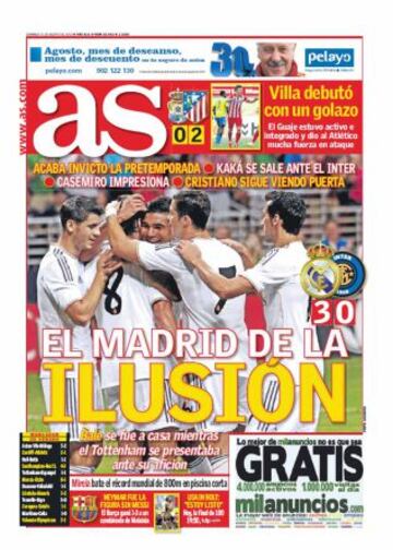 Las portadas de AS de agosto