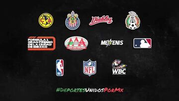 #DeportesUnidosPorMX: el mensaje de unión para la afición