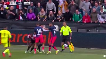 Carrasco pierde la cabeza y Simeone deja una escena brutal cruzando el campo