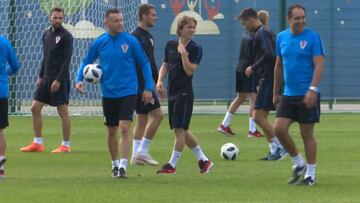 Así prepara Croacia su próximo partido frente a Argentina