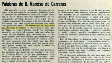 Discurso de Narciso de Carreras.