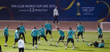 Último entrenamiento del Real Madrid antes de su debut