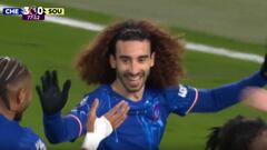 DAZN le dice a Haaland que tiemble: vean el golazo de Cucurella con una celebración especial