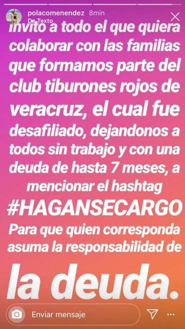 'Polaco' Menéndez alza la voz y pide apoyo para jugadores de Veracruz