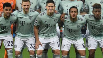 James Rodríguez con el Bayern Múnich